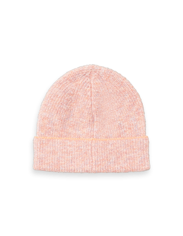 Melange Pink Lurex Beanie