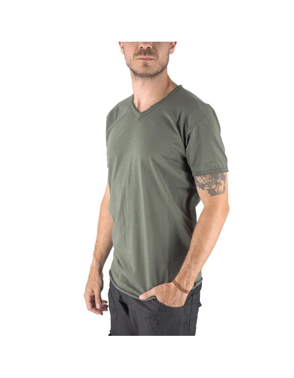 Green V-neck Moscow T-Shirt