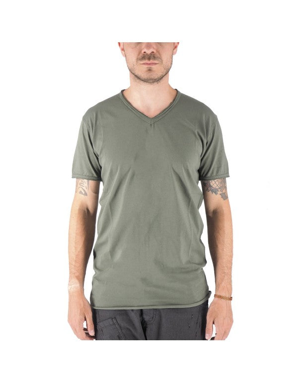 Green V-neck Moscow T-Shirt