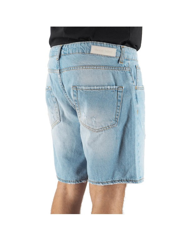 Light Blue Denim Bermuda Shorts