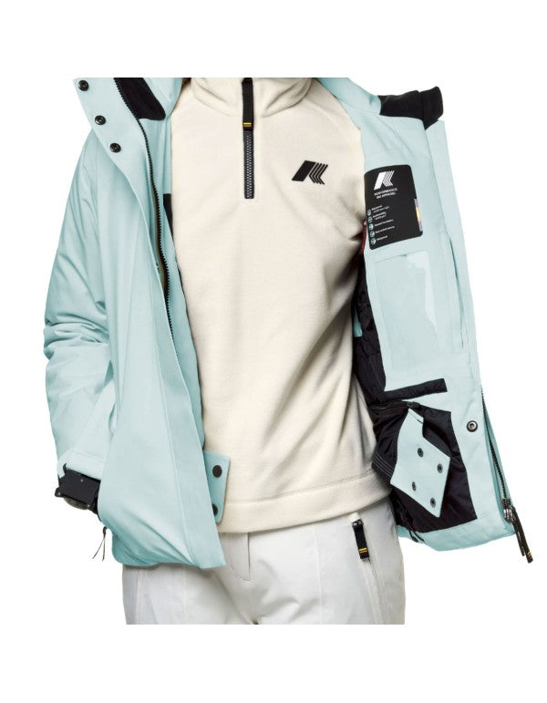 Giacca Da Sci Chevril Micro Twill 2 Layers Blue Avio