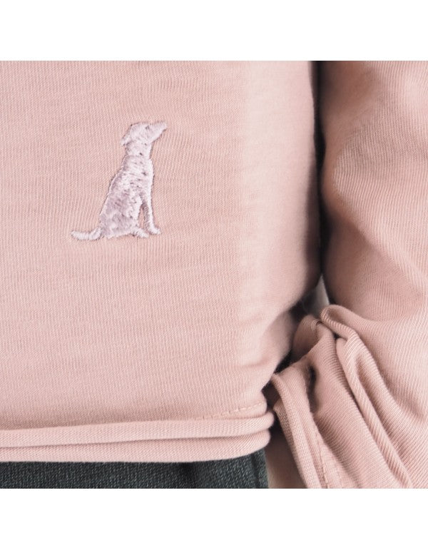 T-Shirt A Manica Lunga Alicante Rosa Antico