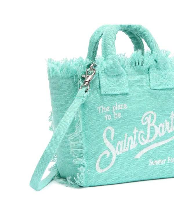 Colette Bag In Aqua Green Linen