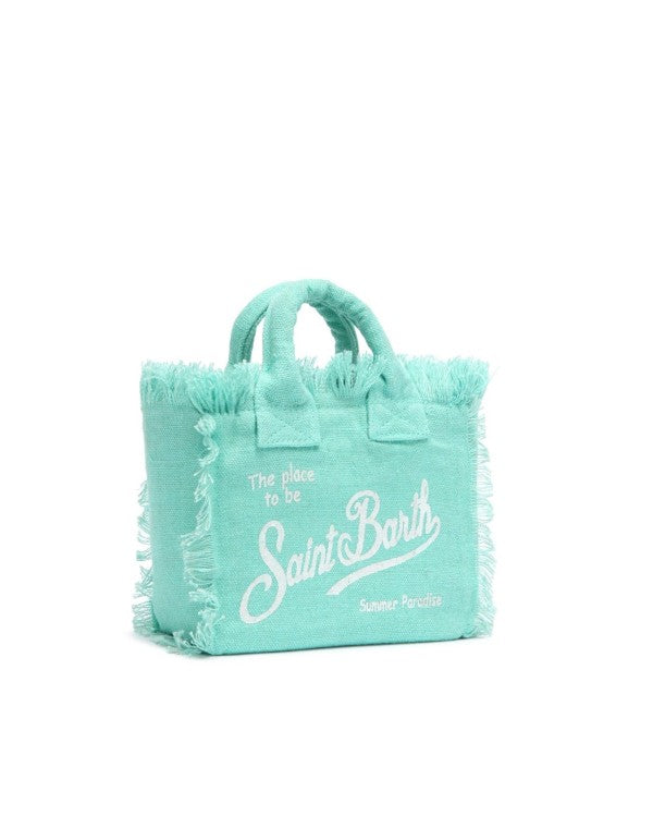Colette Bag In Aqua Green Linen