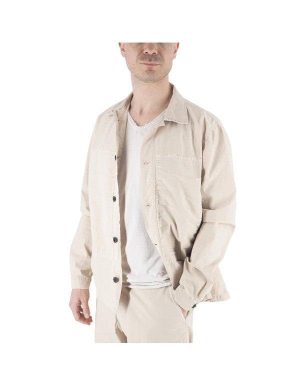Sand Gabardine Overshirt
