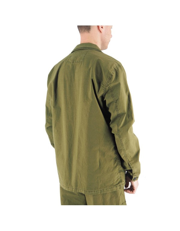 Green Gabardine Overshirt
