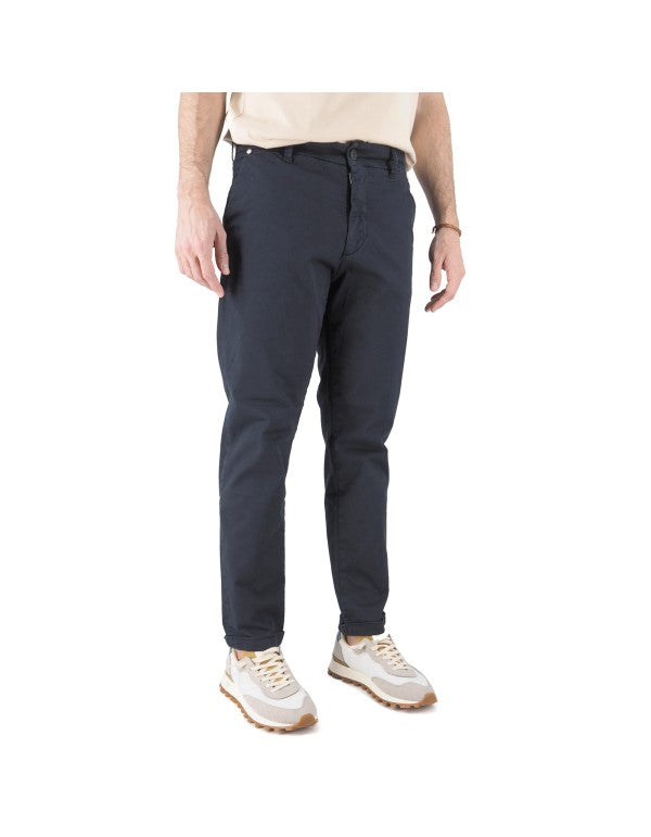 Pantalone Chino Capri Blu Navy