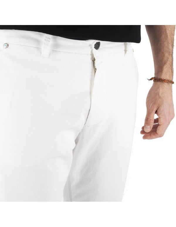 Pantalone Chino Capri Bianco