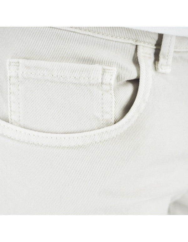 Pantalone In Bull Di Cotone Calce