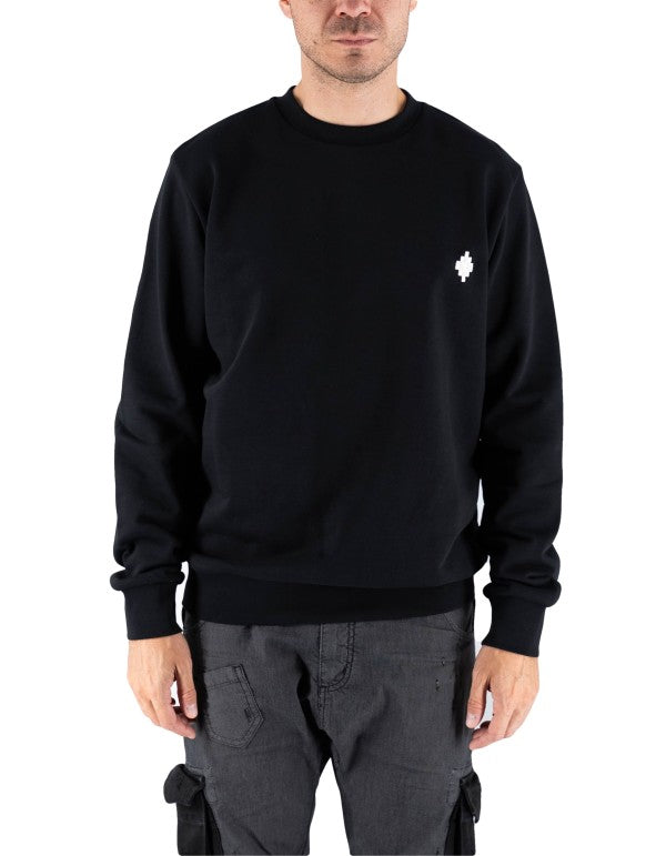 Felpa Girocollo Logo Man Nero/black