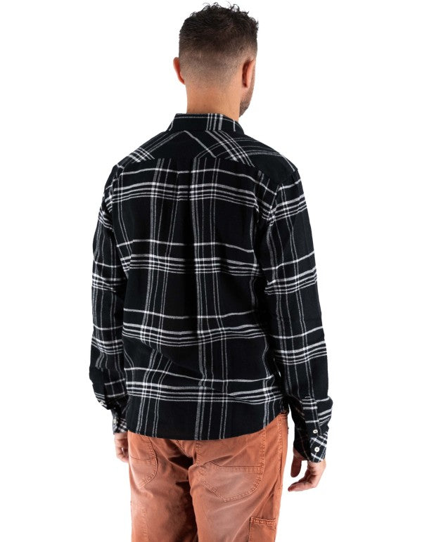 Black Button Down Plaid Shirt