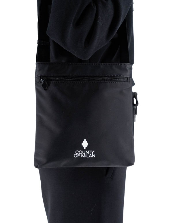 Borsello A Tracolla In Nylon nero / Bianco