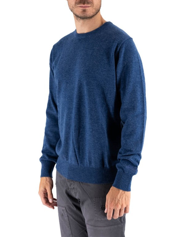 Maglia Regent Merino Cashmere Blu Denim