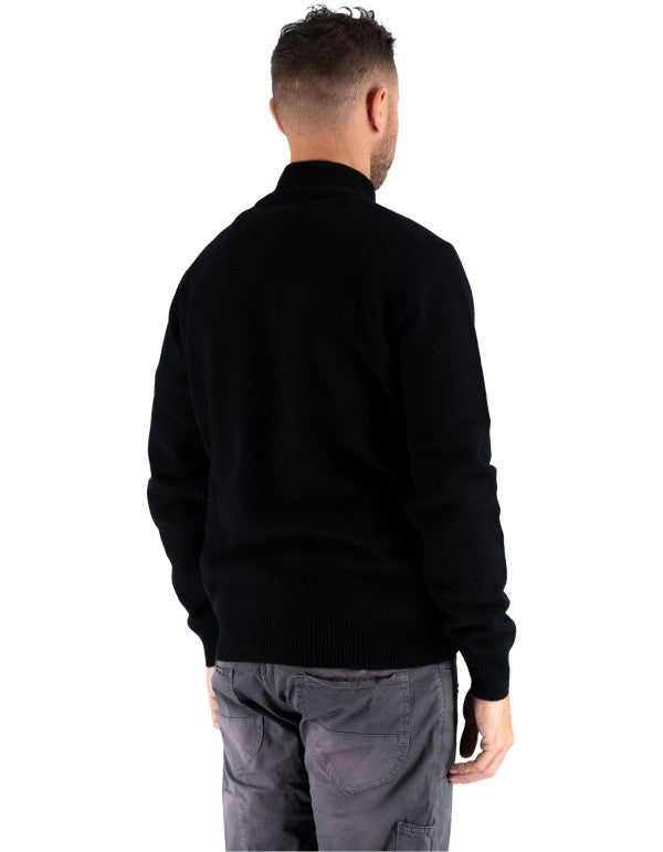 Maglia Jermyn Lambswool Zip Black