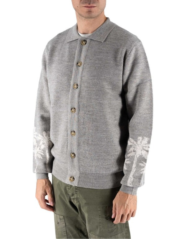 Polo A Manica Lunga Con Bottoni Solo Grey