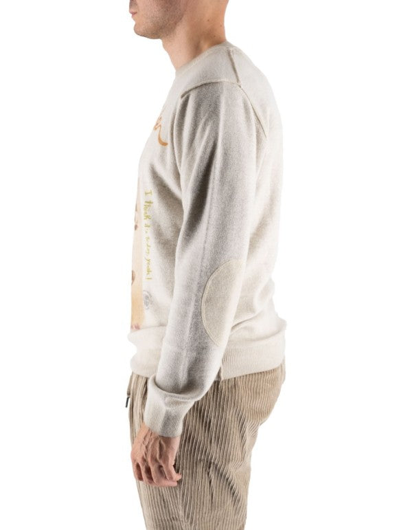 Maglia Girocollo Stampata Reversibile