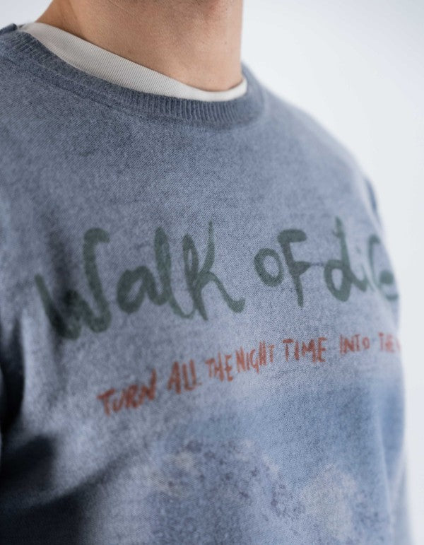 Maglia Girocollo Stampata Reversibile