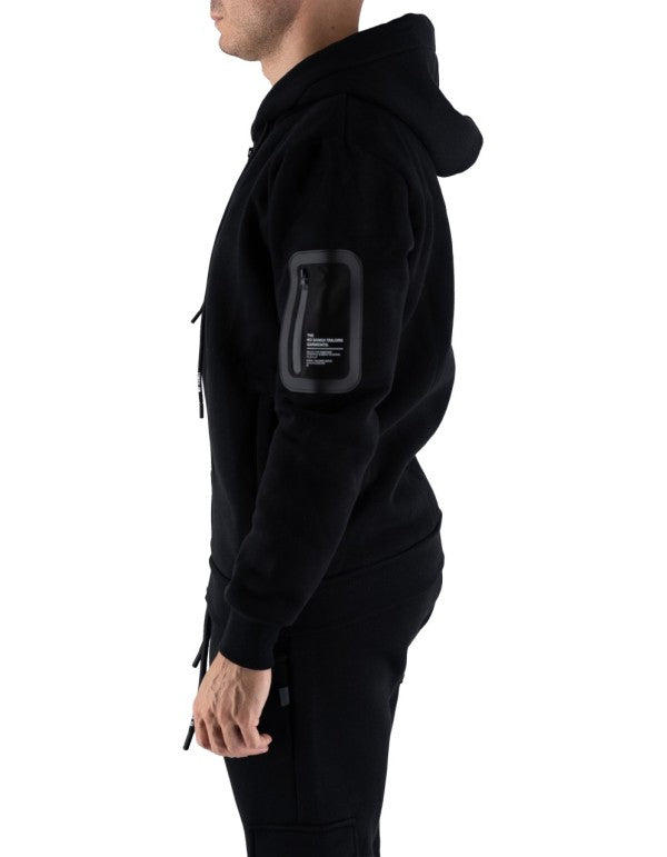 Repocket Full Zip Hoodie Man Black