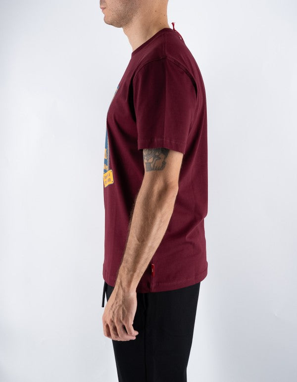 T-shirt Uomo Nothing Good Bordeaux