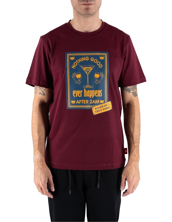T-shirt Uomo Nothing Good Bordeaux