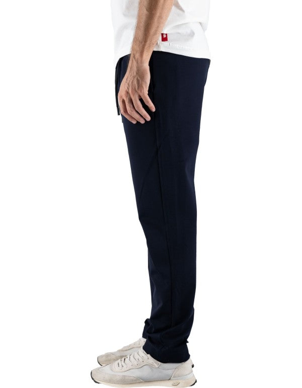 Men's Blue Milano Stitch Trousers