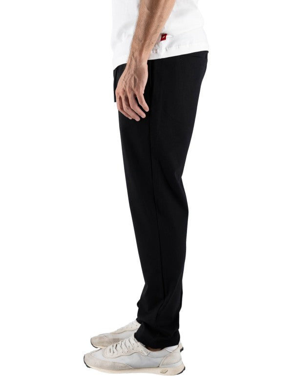Men's Black Milan Stitch Trousers