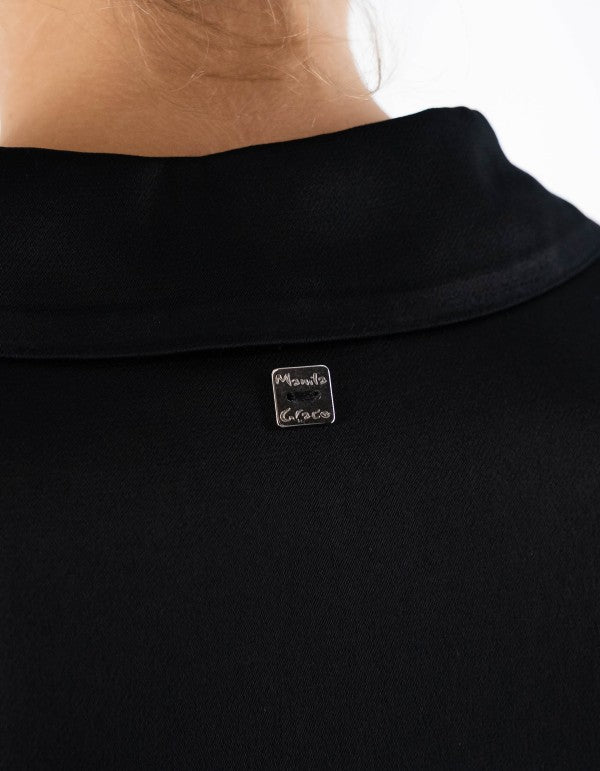 Black Long Sleeve Chemisier