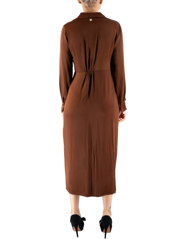 Cognac Long Sleeve Chemisier