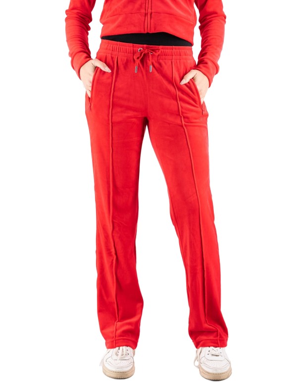 Pantalone In Felpa Tina Outline Rosso