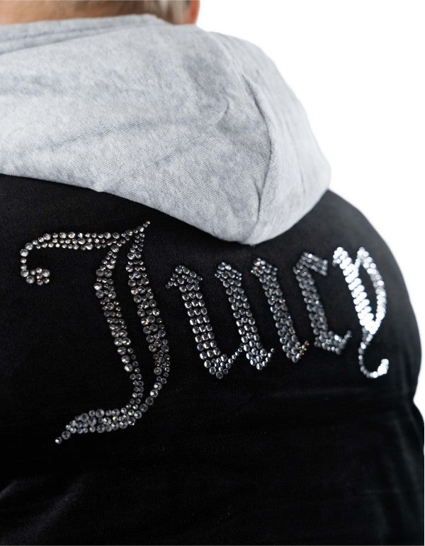 Lightening Velour Gilet Nero