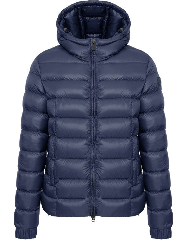 Shiny Down Jacket With Hood