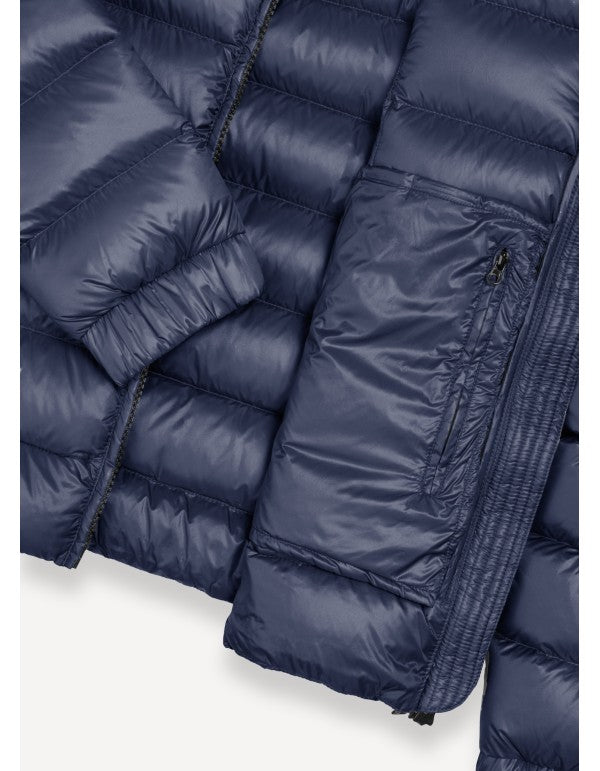 Shiny Down Jacket With Hood