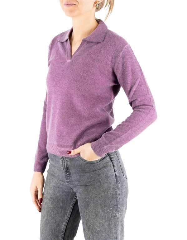 Purple Inari Knit Polo