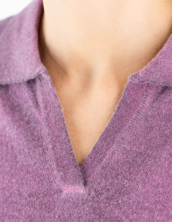 Purple Inari Knit Polo
