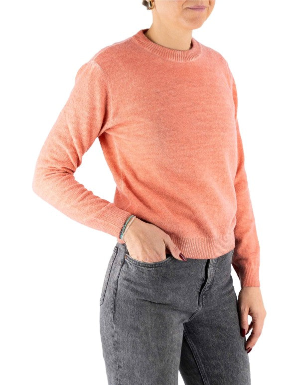 Tromsoe Crew Neck Cantaloupe Sweater