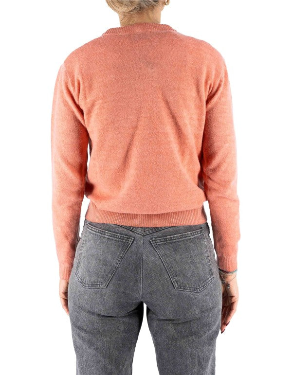 Tromsoe Crew Neck Cantaloupe Sweater