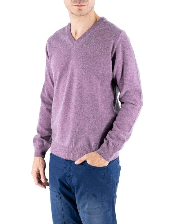 Maglia Helsinki Scollo A V Viola