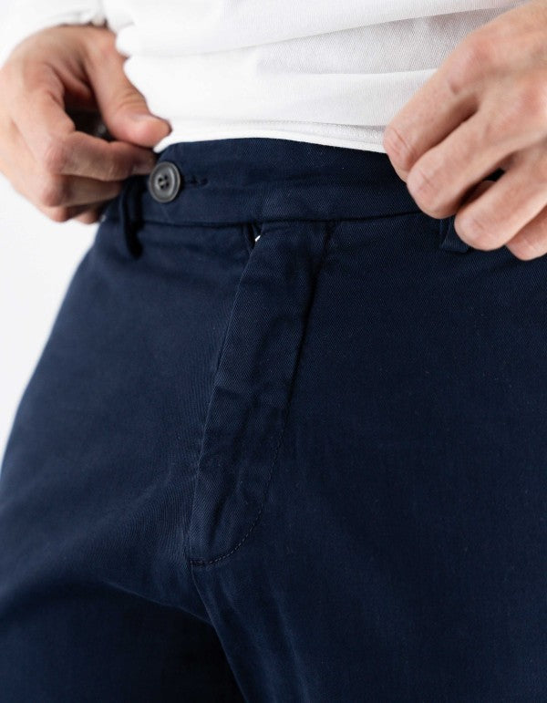 Pantalone Chino Classic Blu Navy