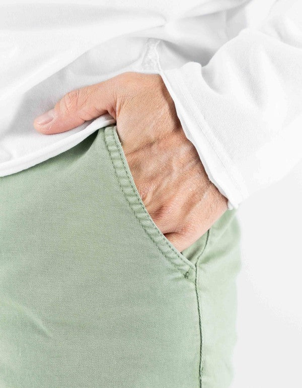 Pantalone Mirtos Skinny Verde Polvere