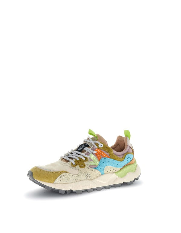 Yamano 3 Woman Suede/nylon Cream-milk-light Blue Beige sneaker