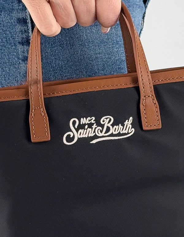 City Bag Mini Nylon Black Handbag 0018 Emb