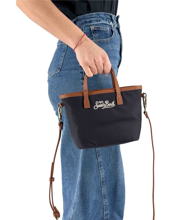 City Bag Mini Nylon Black Handbag 0018 Emb