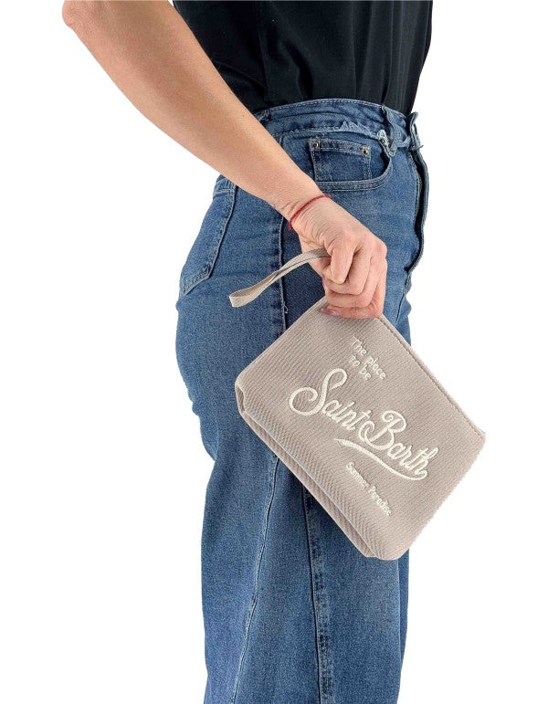 Aline Piquet Sand Clutch Bag 11 Emb