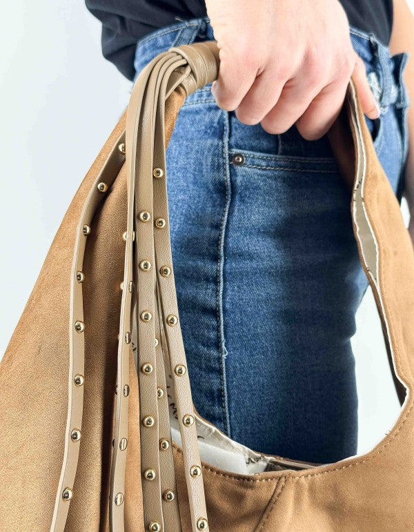 Borsa Sac Bag Frange Marrone Md607