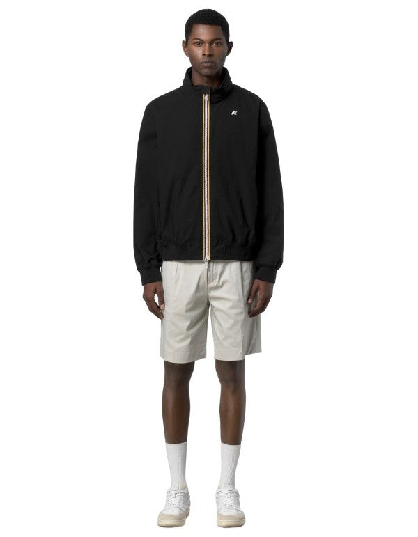 Arsene Stretch Dot Jacket Black Pure