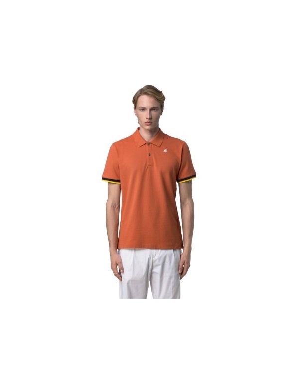 Polo Vincent Pique Orange Brownish