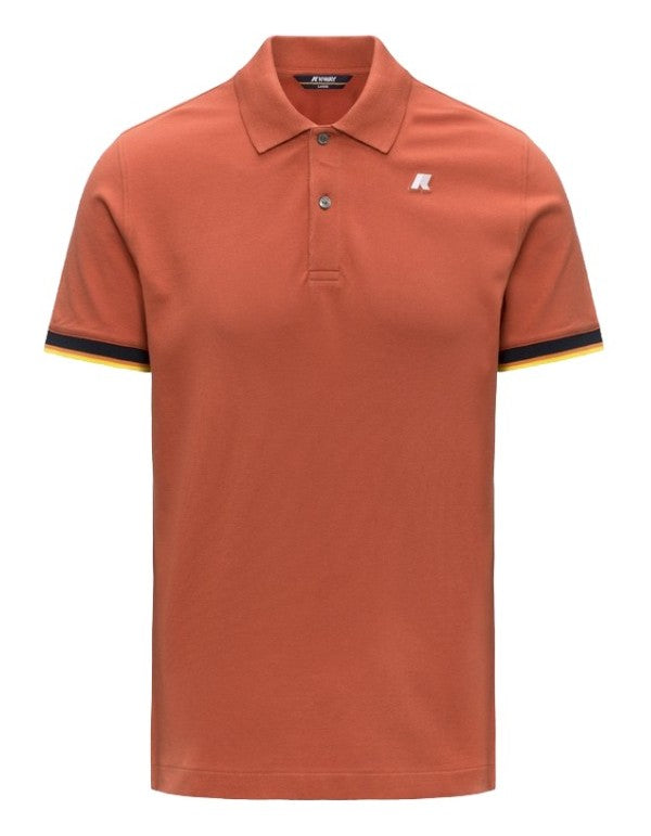 Polo Vincent Pique Orange Brownish