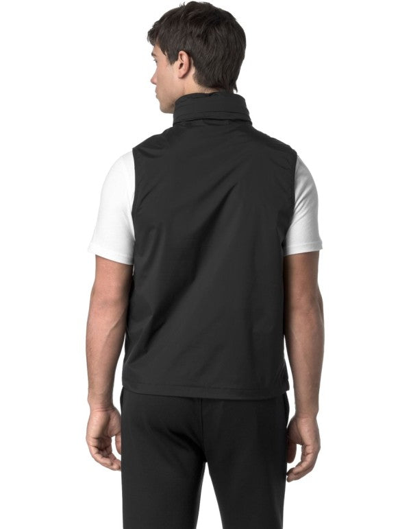 Valen Stretch Nylon Jersey Vest Black Pure