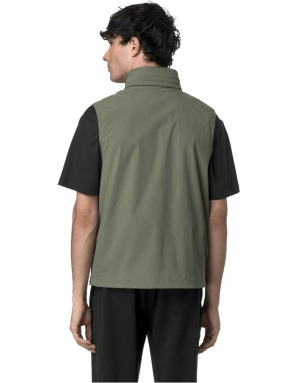 Valen Stretch Nylon Jersey Green Lichen Vest