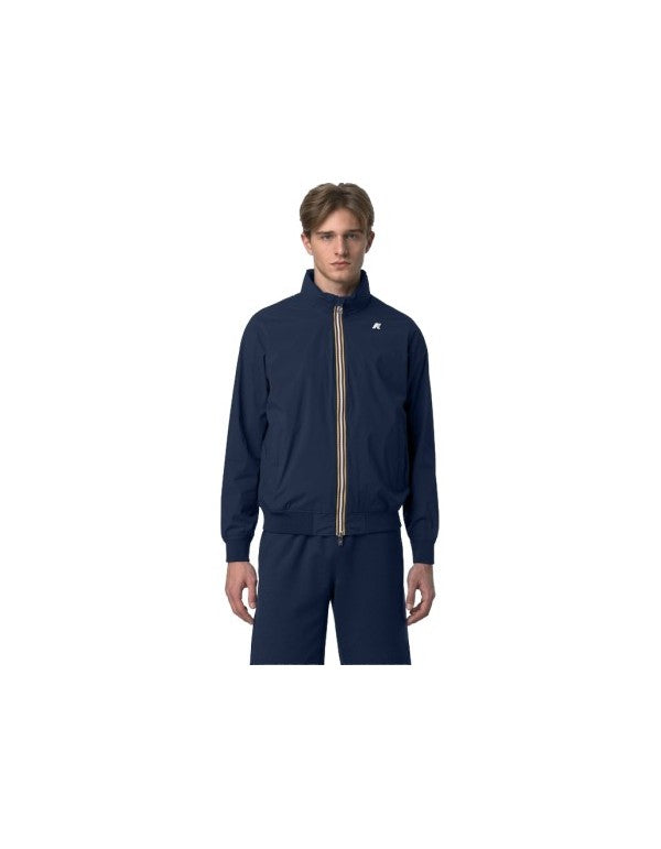 Amaury Stretch Nylon Jersey Blue Insignia Jacket